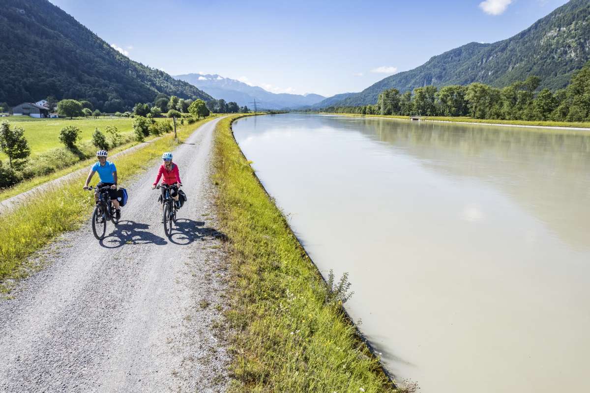 Radfahren am Inn